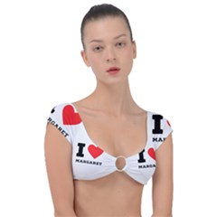 I love margaret Cap Sleeve Ring Bikini Top