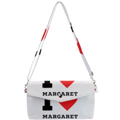 I love margaret Removable Strap Clutch Bag