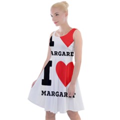 I love margaret Knee Length Skater Dress