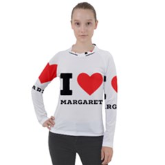 I love margaret Women s Pique Long Sleeve Tee