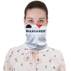 I love margaret Face Covering Bandana (Adult)