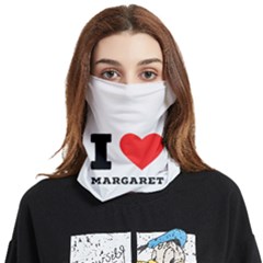 I love margaret Face Covering Bandana (Two Sides)