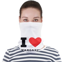 I love margaret Face Seamless Bandana (Adult)