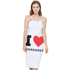 I love margaret Bodycon Cross Back Summer Dress