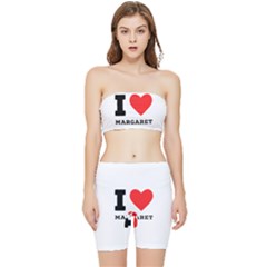 I love margaret Stretch Shorts and Tube Top Set