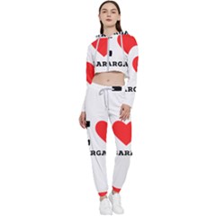 I love margaret Cropped Zip Up Lounge Set