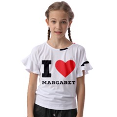 I love margaret Kids  Cut Out Flutter Sleeves