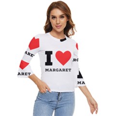 I love margaret Bell Sleeve Top