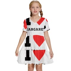 I love margaret Kids  Short Sleeve Tiered Mini Dress