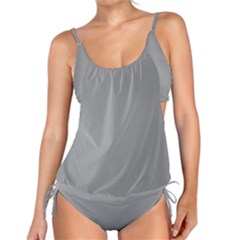 Pewter Grey	 - 	tankini Set by ColorfulSwimWear