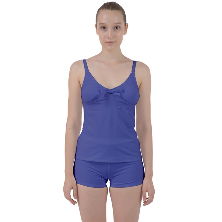 Blue Iris	 - 	Tie Front Two Piece Tankini