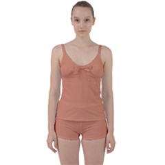 Soft Copper	 - 	Tie Front Two Piece Tankini