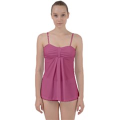 Cinnamon Satin Pink	 - 	Babydoll Tankini Set