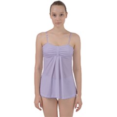 Languid Lavender Purple	 - 	babydoll Tankini Set by ColorfulSwimWear