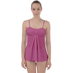 Pale Violet Pink	 - 	babydoll Tankini Set by ColorfulSwimWear