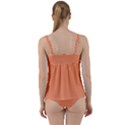 Atomic Tangerine Orange	 - 	Twist Front Tankini Set View2