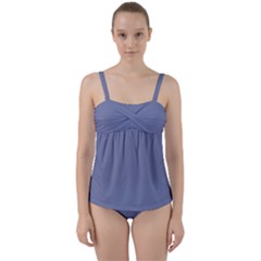 Lavender Violet Purple	 - 	twist Front Tankini Set by ColorfulSwimWear