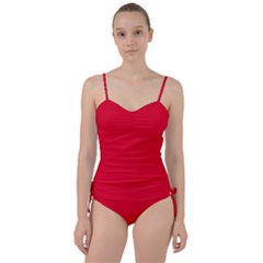 Cadmium Red	 - 	sweetheart Tankini Set by ColorfulSwimWear