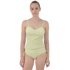 Parchment Yellow	 - 	sweetheart Tankini Set by ColorfulSwimWear