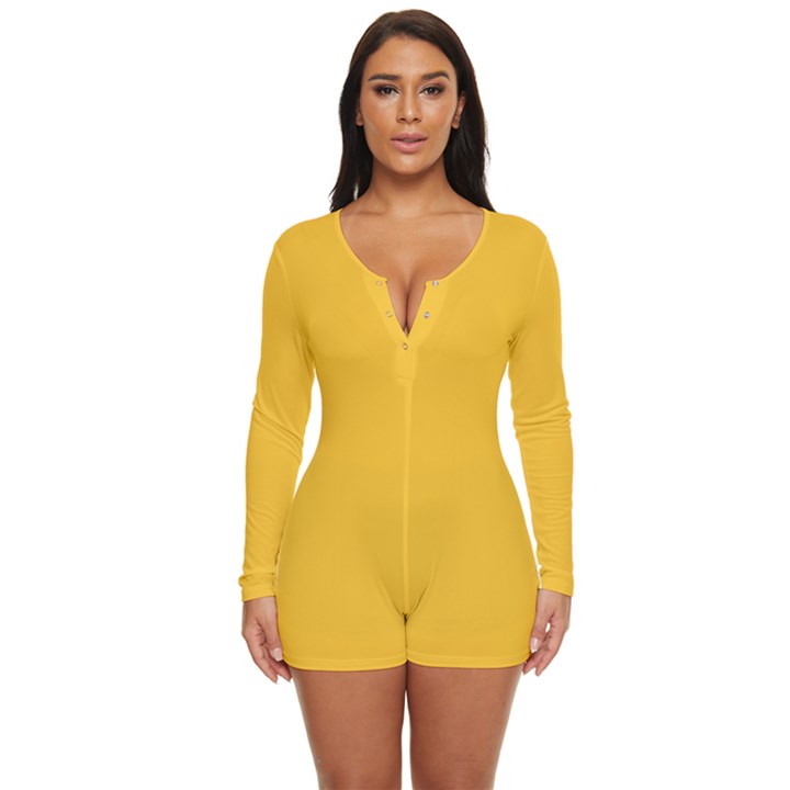 Aspen Gold	 - 	Long Sleeve Boyleg Swimsuit