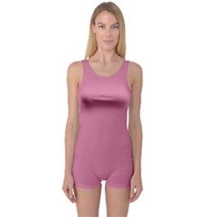 Chateau Rose Pink	 - 	one Piece Boyleg Swimsuit by ColorfulSwimWear