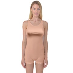 Peach Quartz	 - 	one Piece Boyleg Swimsuit by ColorfulSwimWear