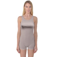 Silver Pink	 - 	one Piece Boyleg Swimsuit by ColorfulSwimWear