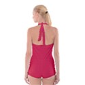 Raspberry Red	 - 	Boyleg Halter Swimsuit View2