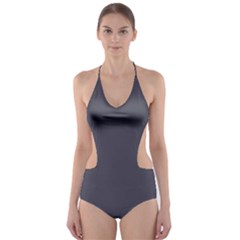 Porpoise Grey	 - 	cut-out One Piece Swimsuit by ColorfulSwimWear