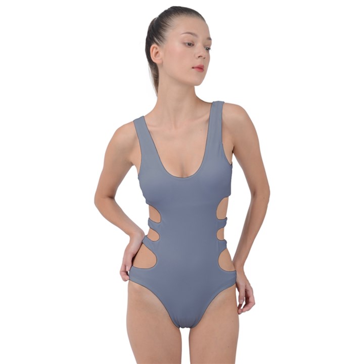 Monument Grey	 - 	Side Cut Out Swimsuit