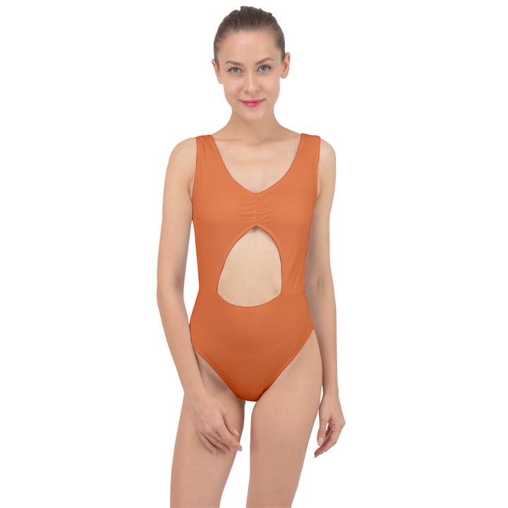 Halloween Orange	 - 	Center Cut Out Swimsuit