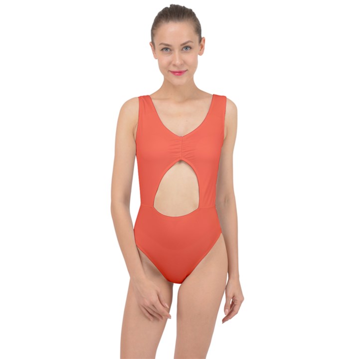 Soda Orange	 - 	Center Cut Out Swimsuit