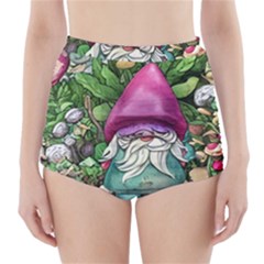 Charm Toadstool Necromancy Magician Conjuration Sorcery Spell Mojo Chanterelle High-waisted Bikini Bottoms by GardenOfOphir