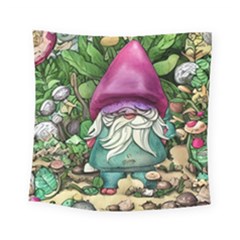 Charm Toadstool Necromancy Magician Conjuration Sorcery Spell Mojo Chanterelle Square Tapestry (small) by GardenOfOphir