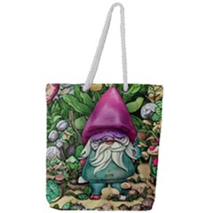 Charm Toadstool Necromancy Magician Conjuration Sorcery Spell Mojo Chanterelle Full Print Rope Handle Tote (large) by GardenOfOphir