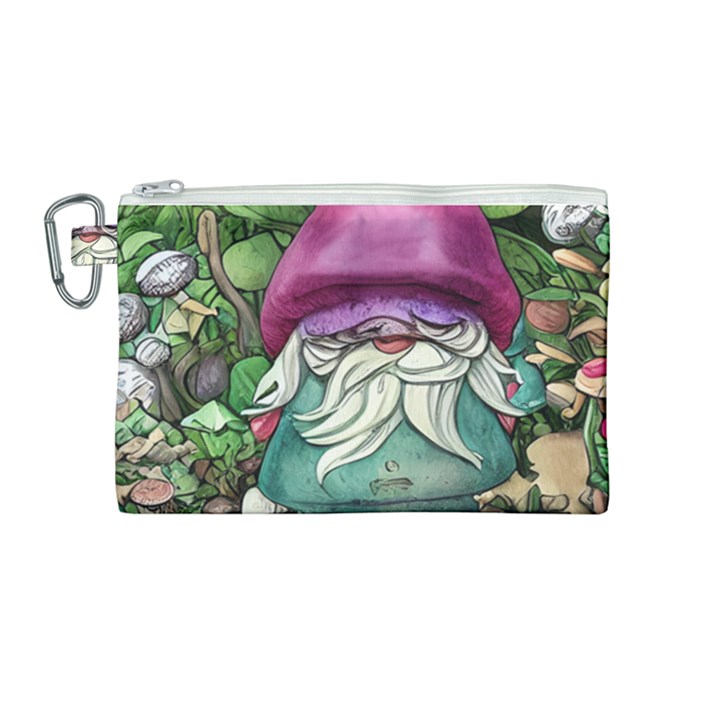 Charm Toadstool Necromancy Magician Conjuration Sorcery Spell Mojo Chanterelle Canvas Cosmetic Bag (Medium)