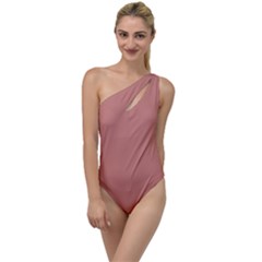 Canyon Clay Red	 - 	to One Side Swimsuit by ColorfulSwimWear