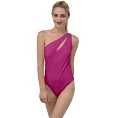 Pink Yarrow	 - 	to One Side Swimsuit by ColorfulSwimWear