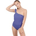 Blue Iris	 - 	Frilly One Shoulder Swimsuit View1