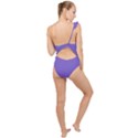 Purple Sage Bush	 - 	Frilly One Shoulder Swimsuit View2