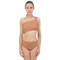 Raw Sienna Orange	 - 	Spliced Up Two Piece Swimsuit View1