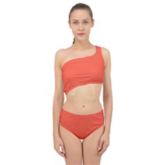 Soda Orange	 - 	spliced Up Two Piece Swimsuit by ColorfulSwimWear