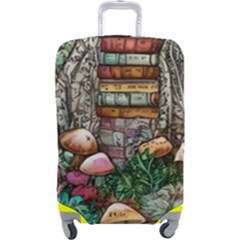 Bewitch Stipe Black Art Incantation Enchant Champignon Shiitake Witchcraft Black Magic Witch Luggage Cover (large) by GardenOfOphir