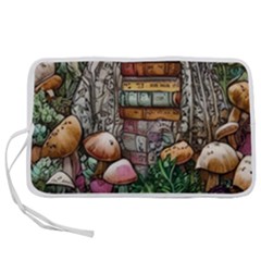 Bewitch Stipe Black Art Incantation Enchant Champignon Shiitake Witchcraft Black Magic Witch Pen Storage Case (l) by GardenOfOphir