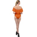 Persimmon	 - 	Off Shoulder Velour Bodysuit View2