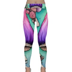 Veil Presto Psilocybin Superstition Agaric Trick Button Mushroom Sciopticon Diablerie Voodoo Fairy Classic Yoga Leggings by GardenOfOphir