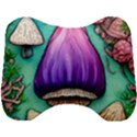 Veil Presto Psilocybin Superstition Agaric Trick Button Mushroom Sciopticon Diablerie Voodoo Fairy Head Support Cushion View1