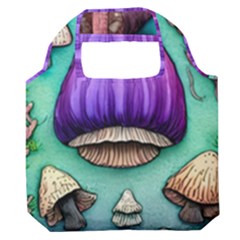 Veil Presto Psilocybin Superstition Agaric Trick Button Mushroom Sciopticon Diablerie Voodoo Fairy Premium Foldable Grocery Recycle Bag by GardenOfOphir