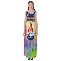 Thaumaturgy Magically Prestidigitation Sleight Of Hand Fly Agaric Abracadabra Empire Waist Maxi Dress by GardenOfOphir