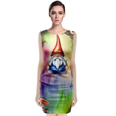 Thaumaturgy Magically Prestidigitation Sleight Of Hand Fly Agaric Abracadabra Classic Sleeveless Midi Dress by GardenOfOphir